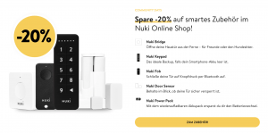 Nuki 20 Prozent Aktion