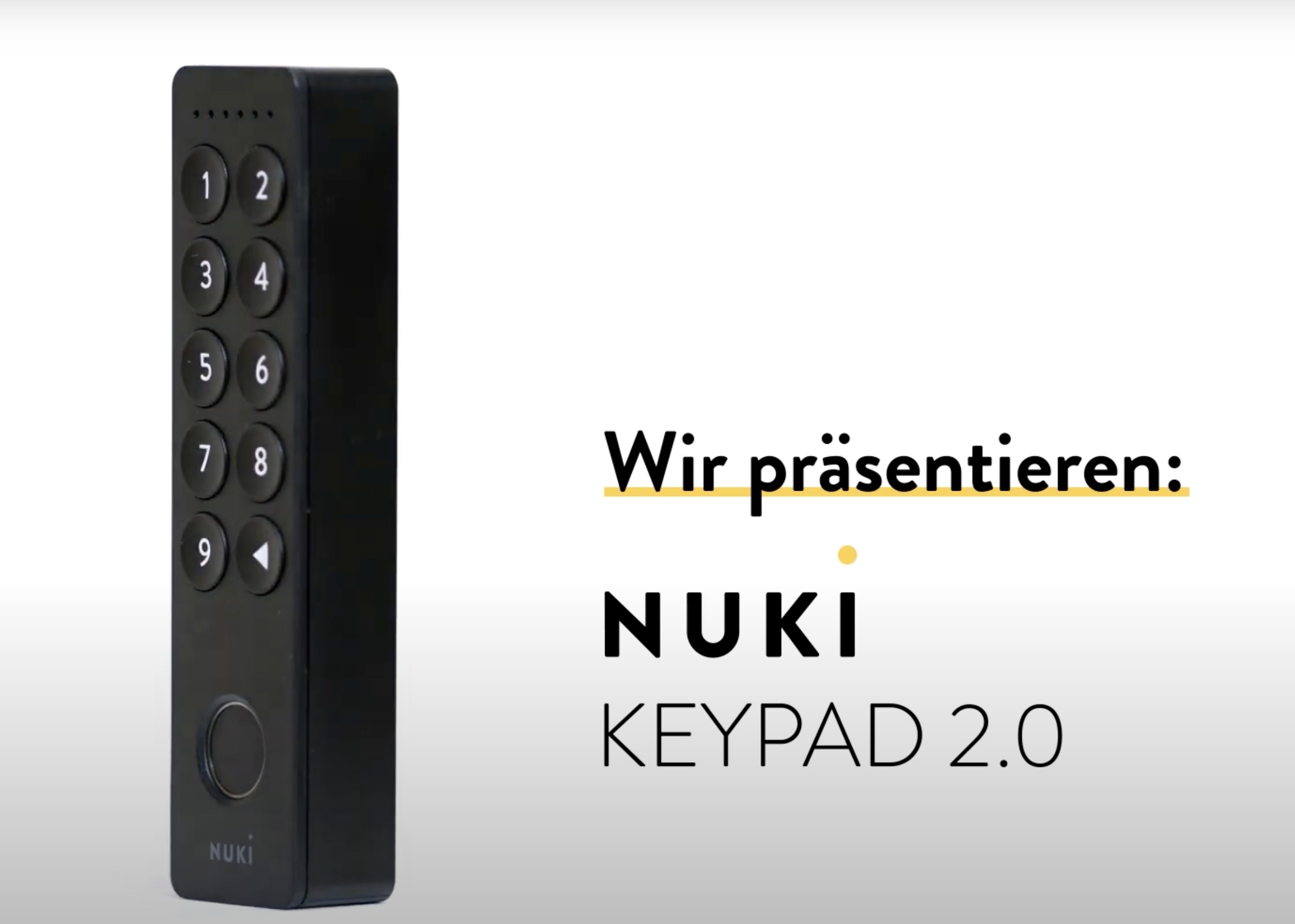 Nuki Keypad 2.0 jetzt mit Fingerabdruck Scanner Smartebude